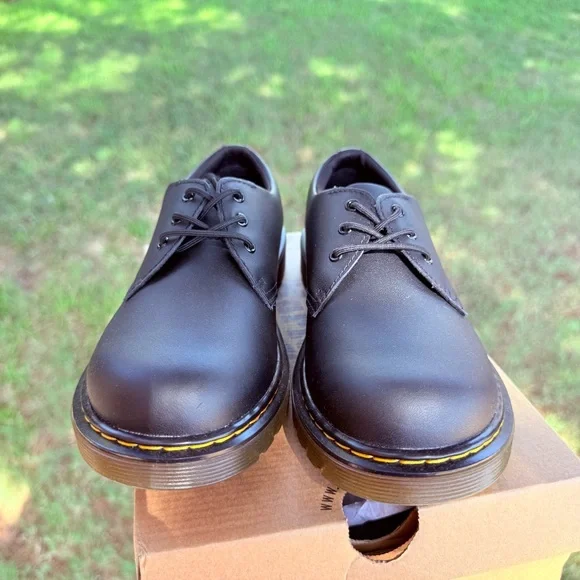NEW! Dr. Martens 1461 Smooth Black Leather Oxford Shoes, Men’s 6, Women’s 7 - Picture 6 of 9